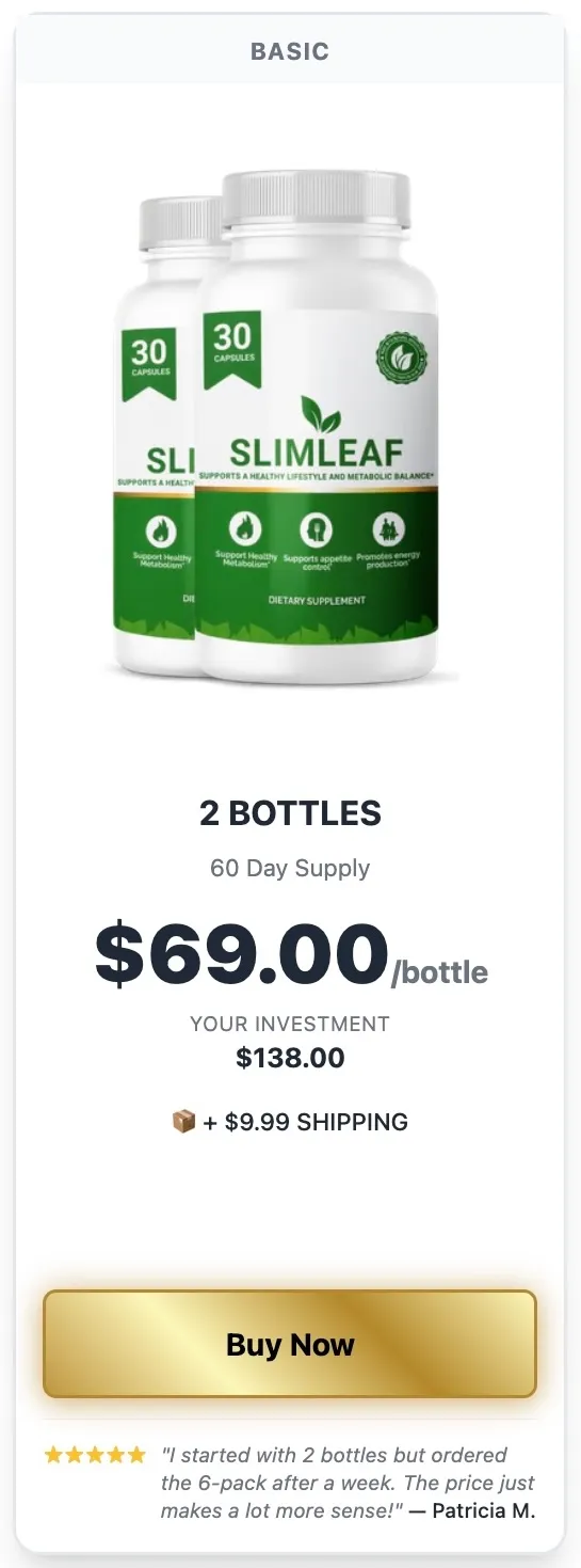 SlimLeaf 30 Day Supply