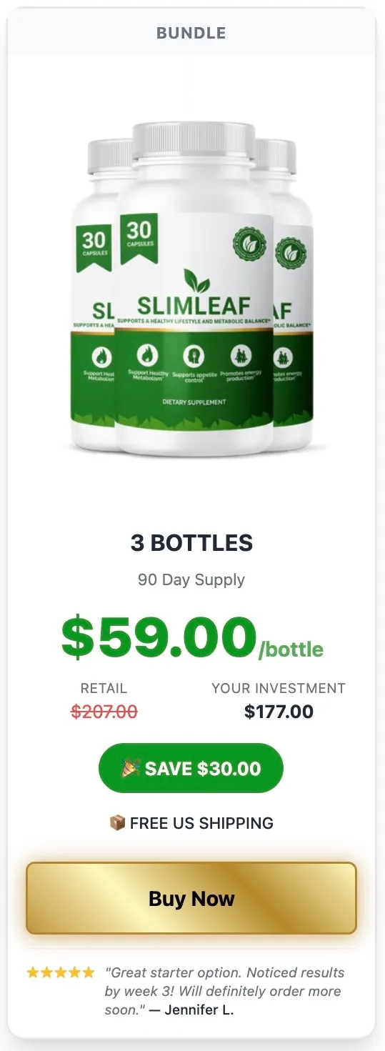 SlimLeaf 90 Day Supply